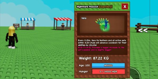NIGHTMARE TITAN PEACOCK 87KG AGE 100 15s notoy