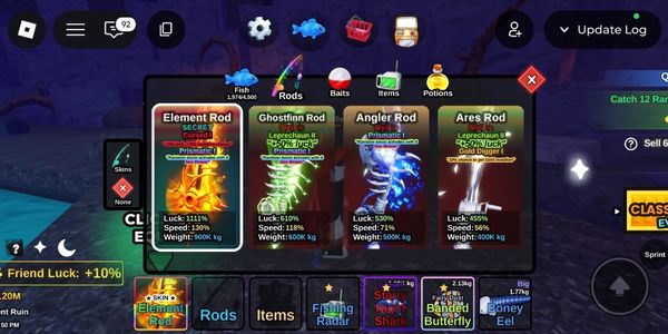 Account element rod
