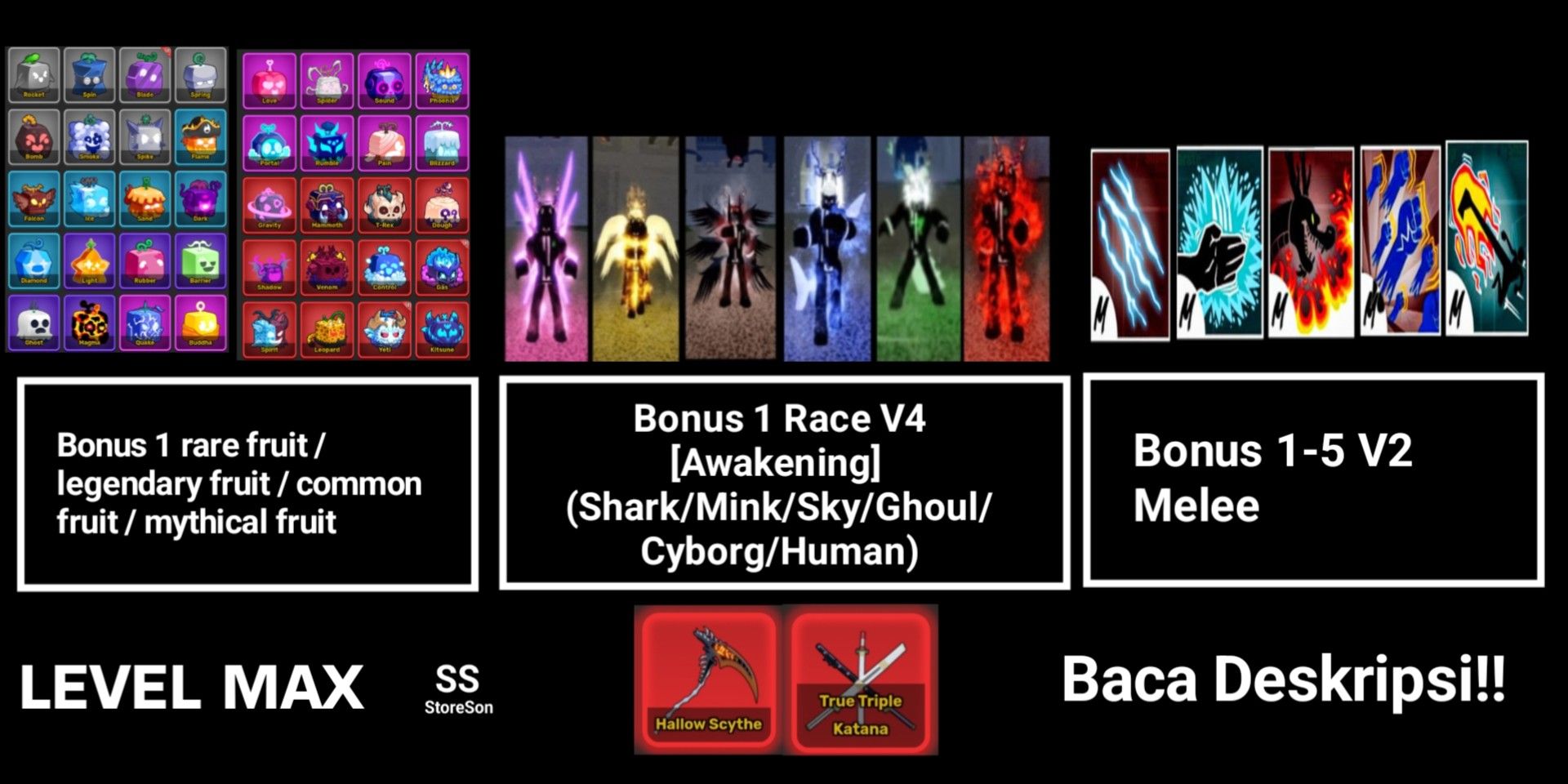 MAX LEVEL ACCOUNT BONUS 1 RACE V4 AWAKENING