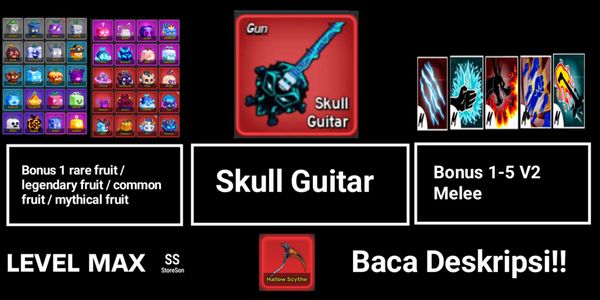 AKUN LEVEL MAX [ SKULL GUITAR ]