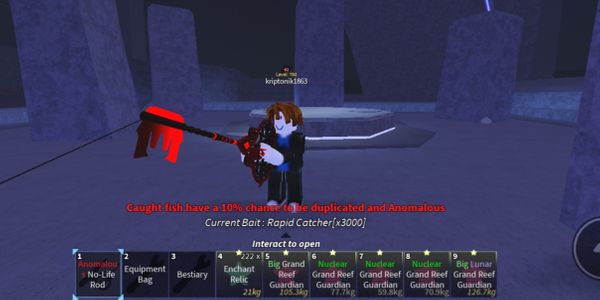 Akun Fisch Level 750 Max + No Life rod Enchant Anomalous
