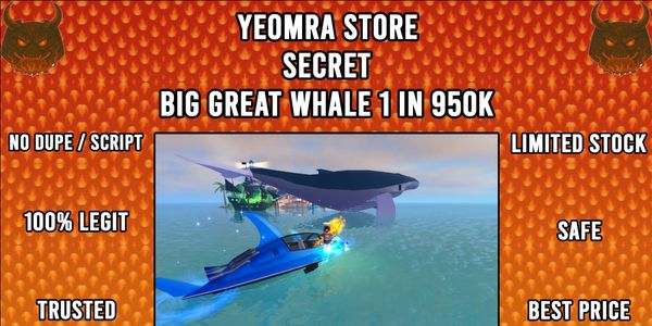 SECRET FISH IT! BIG GREAT WHALE 1 IN 950K