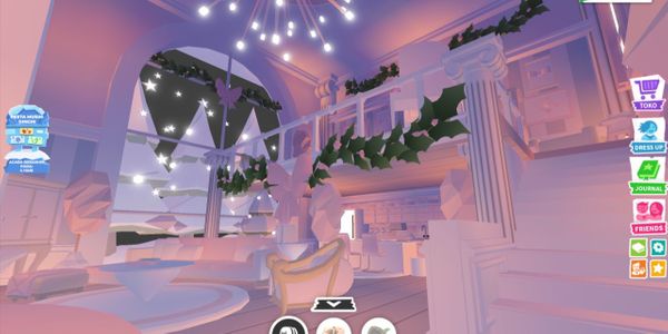 Adopt me glitch house themed Coquette Winter