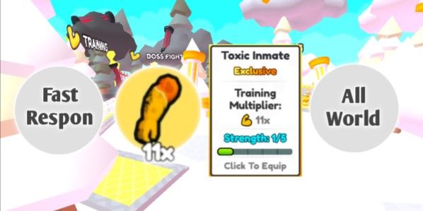[ All World ] Toxic Inmate (11x) | Arm Wrestle Simulator