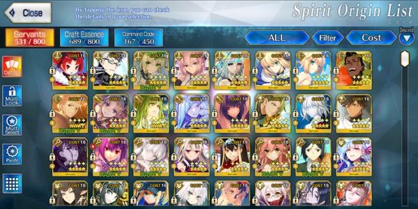 [NA] FGO NA Account 48 SSR (58 NP)