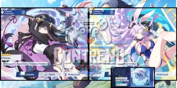 Akun Starter Stella Sora - Global | Limited Trekker: Shia, Chitose | Signature Disc: Shia| Selector ON