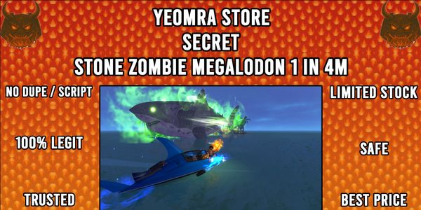 SECRET FISH IT! STONE ZOMBIE MEGALODON 1 IN 4M