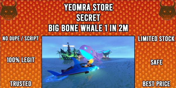 SECRET FISH IT! BIG BONE WHALE 1 IN 2M