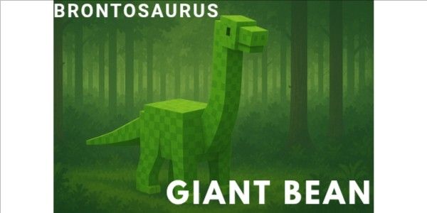Giant Bean Brontosaurus