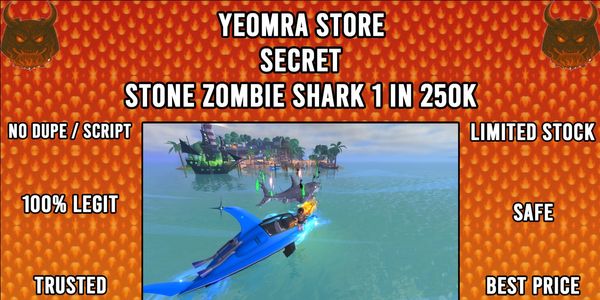 SECRET FISH IT! STONE ZOMBIE SHARK 1 IN 250K