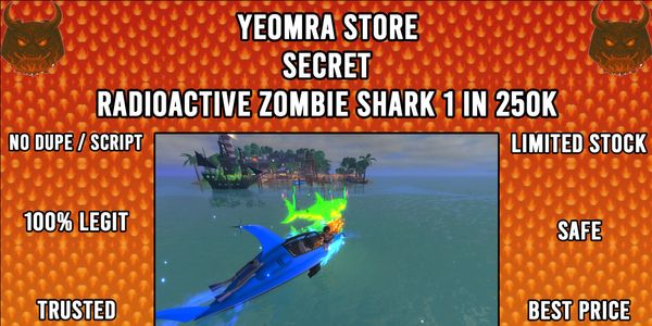 SECRET FISH IT! RADIOACTIVE ZOMBIE SHARK 1 IN 250K
