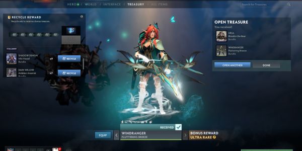Fluttering Breeze - Arcana Windranger (cc winter 2024 heroes' hoard )