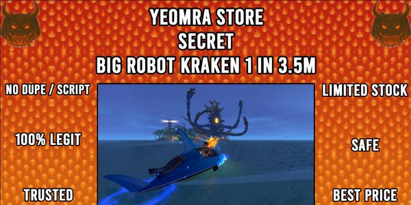 SECRET FISH IT! BIG ROBOT KRAKEN 1 IN 3.5M
