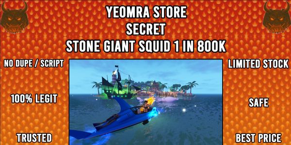 SECRET FISH IT! STONE GIANT SQUID 1 IN 800K