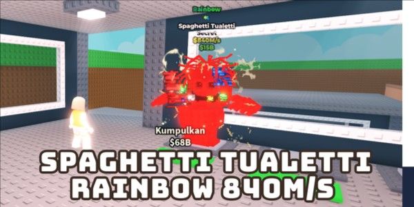 Rainbow Spaghetti Tualetti