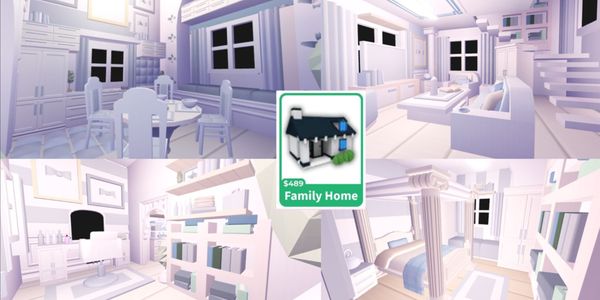 "Family House Baby Blue Coquette"