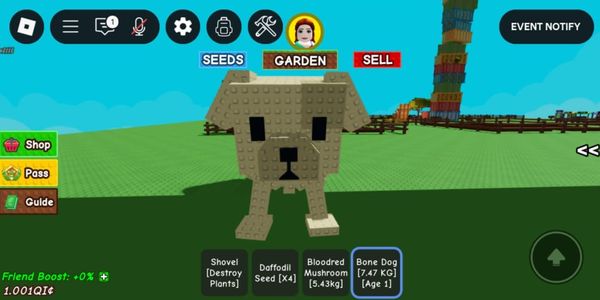 Titan Bone Dog - Grow a Garden