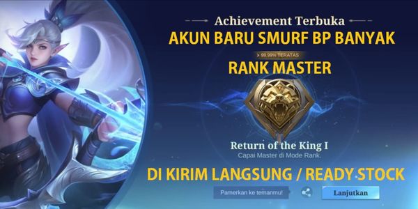 FRESH SMURF ACCOUNT RANK MASTER LOTS OF BP