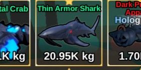 Thin armor shark