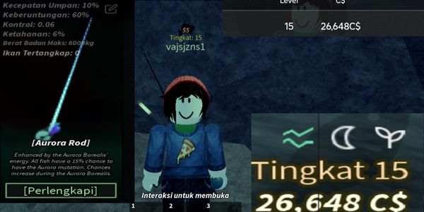 AKUN FISCH ROD AURORA LEVEL 15-20