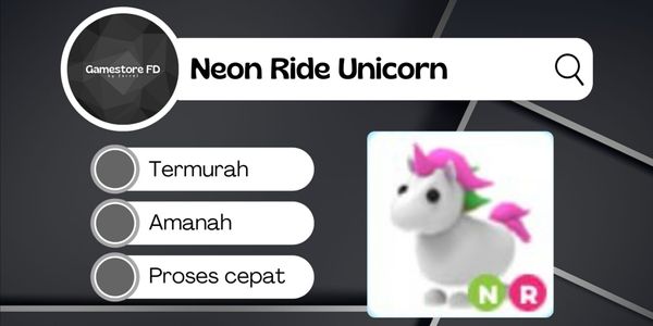Unicorn NR Neon Ride - Adopt Me Pet (Gamestore FD)
