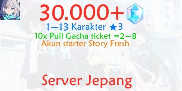 Gacha Account Blue Archive Japan/JP-6