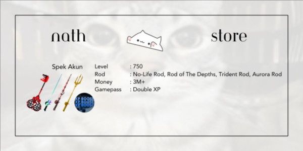 Akun Fisch Level MAX (UNVERIFIED) dengan bonus!