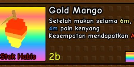 Mangga Emas / Gold Mango (Fire Mutation) + Bonus