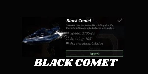 BLACK COMET BOAT