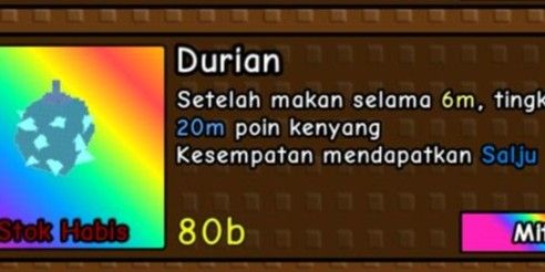 Durian Fruit (Snow Mutation) + Bonus