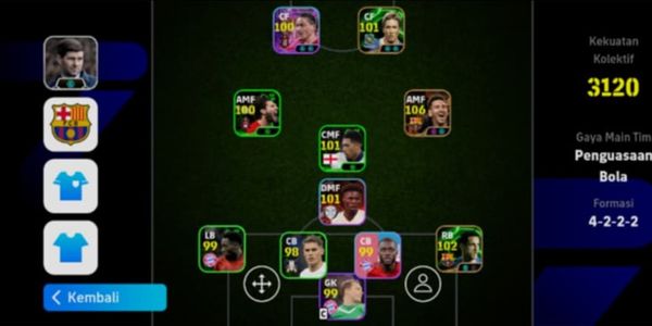 Akun eFootball Messi Blitz Curler