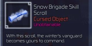 Snow Brigade Skill Scroll | Jujutsu Infinite