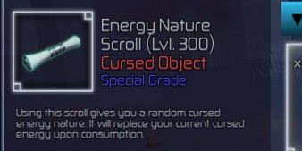 Energy Nature Scroll | Jujutsu Infinite