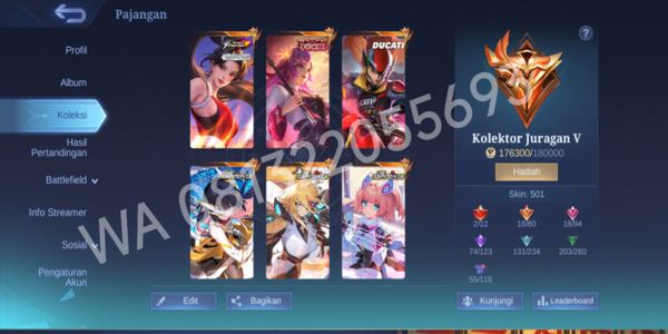 akun mobile legends collector juragan 2 legend 3 aspi