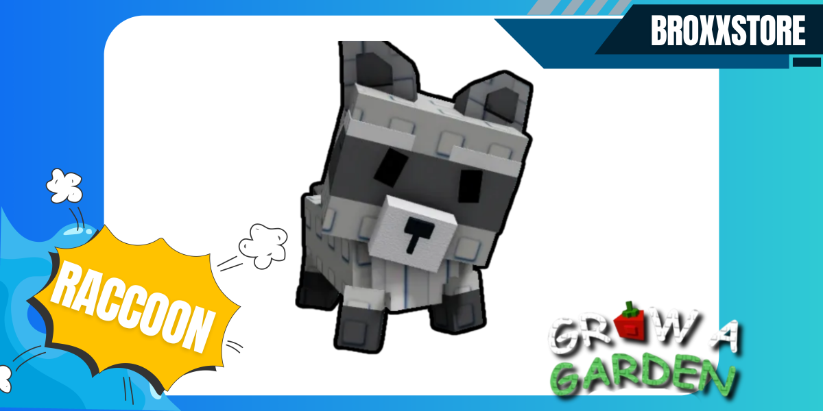 Mega / Jumbo Huge Raccoon 60Kg+ | Mutate Huge Divine Pet | Grow A Garden - Roblox