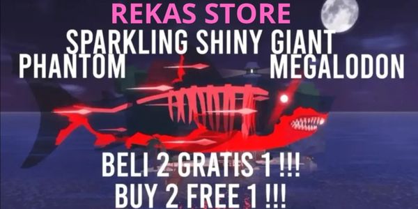 SPARKLING+SHINY+GIANT PHANTOM MEGALODON