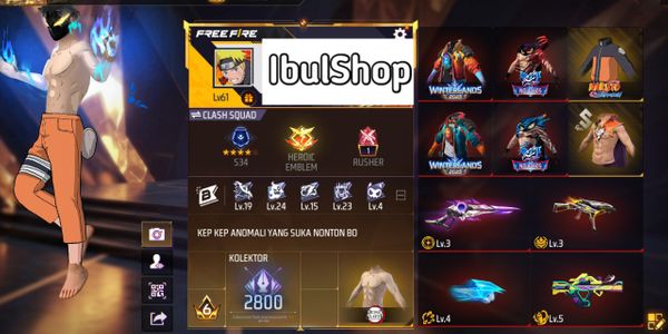 AKUNFFPRIME6 SKINEVOGUN7 SG25RASA BUNDLESPEKGGNARUTO STUDENT FUNDS