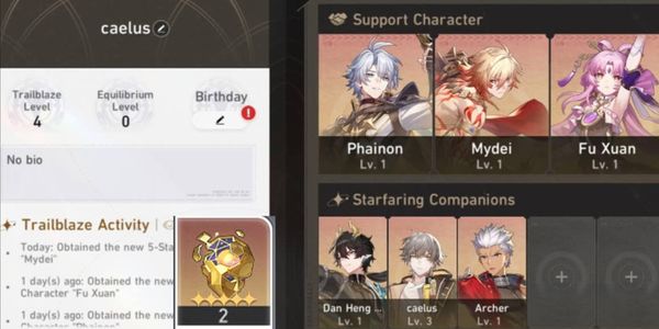 [ASIA] Starter Phainon + Mydei + Fuxuan + Archer + Dan heng PT + GCSx2 | TL 4 - 10 Male
