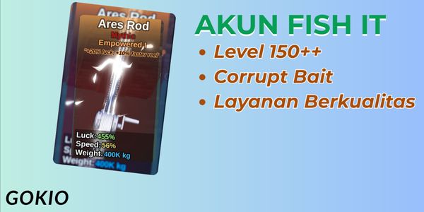 ROD ARES FISH IT! + CORRUPT BAIT+ LEVEL 150+