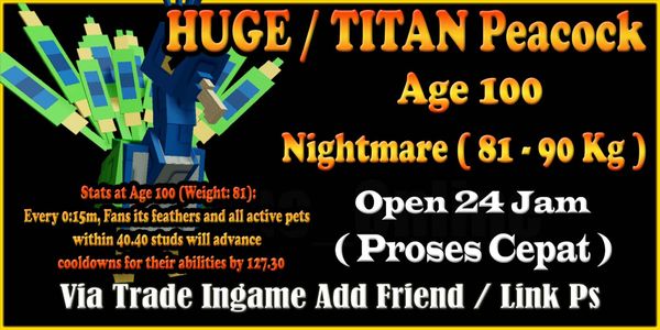 Huge / Titan Peacock 81 - 90 KG