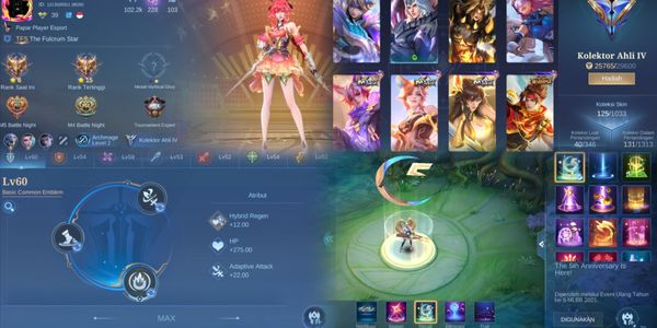 Cheap ML Account 125 Skins 79 Heroes EmblemBasicMax. 10 Epic Lancelot Kimmy Claude etc. Fanny Lolita Anniversary. Many Specials. Safe Account Anti HB