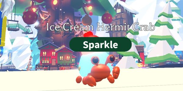 Neon Ice Cream Hermit Crab