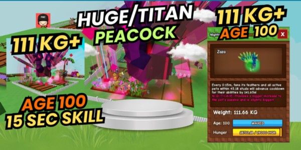 TITAN HUGE NIGHTMARE PEACOCK 100KG+ 15S | AGE 100