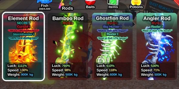 Element Rod Account + Many Skins