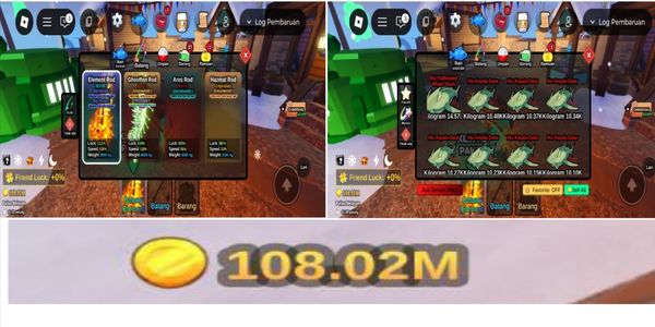 Rod Elemental Bonus Coin And Fish