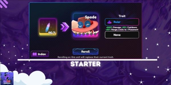 Akun Starter The Ruler | Universal Tower Defense
