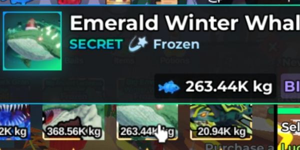 Big Emerald Winter Whale