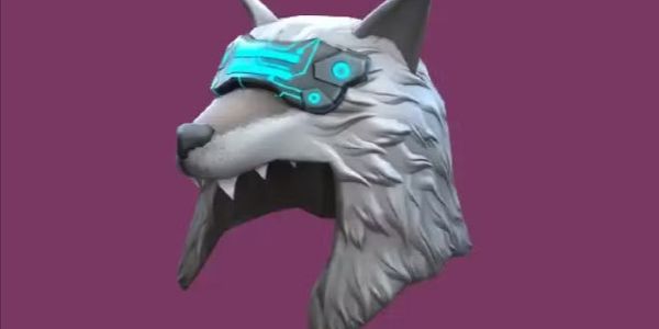 Cyberpunk Wolf Hat