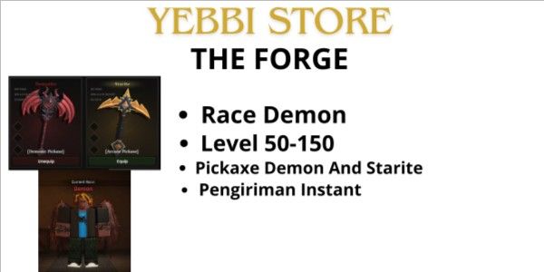 Account Race Demon + Starite And Demon Pickaxe - The Forge