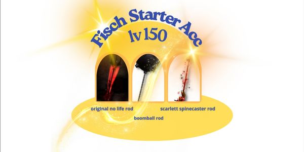 Akun Starter Fish Lv150 (unlock quest 1, 2 Tryhard rod)